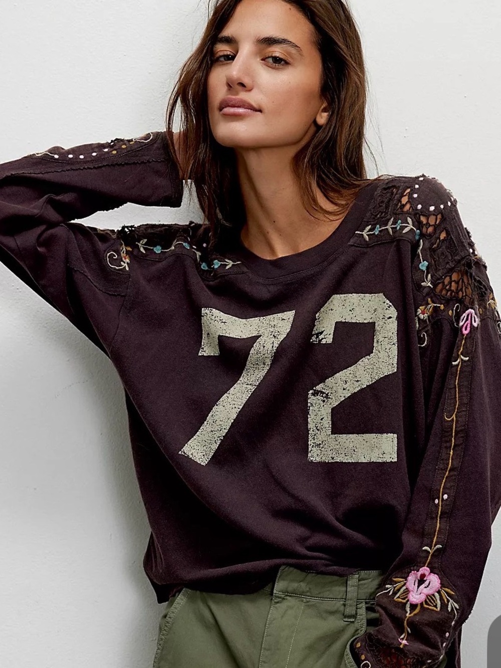 We The Free Lilith Tee in Chocolate, size Medium, NWT